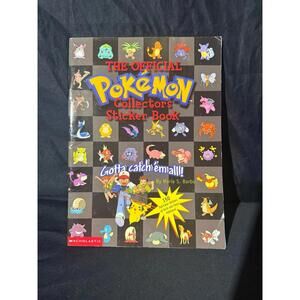 Pokemon, The Official Pokemon Collector's Sticker Book. 1999. Lightly Used